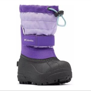 Columbia Kids Purple and Black Snow Boots